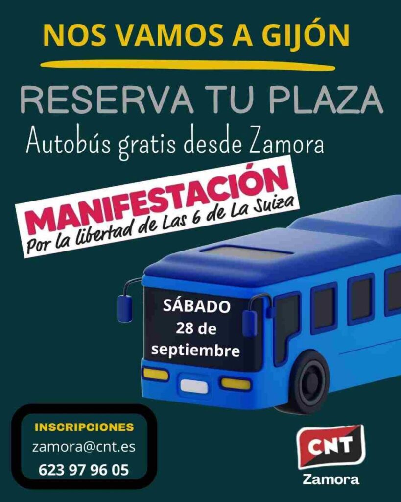 Cartel de CNT Zamora